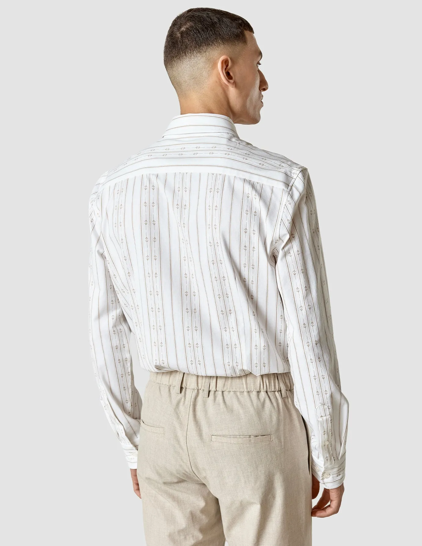 Lightweight Classic Shirt Earth Stripe Regular