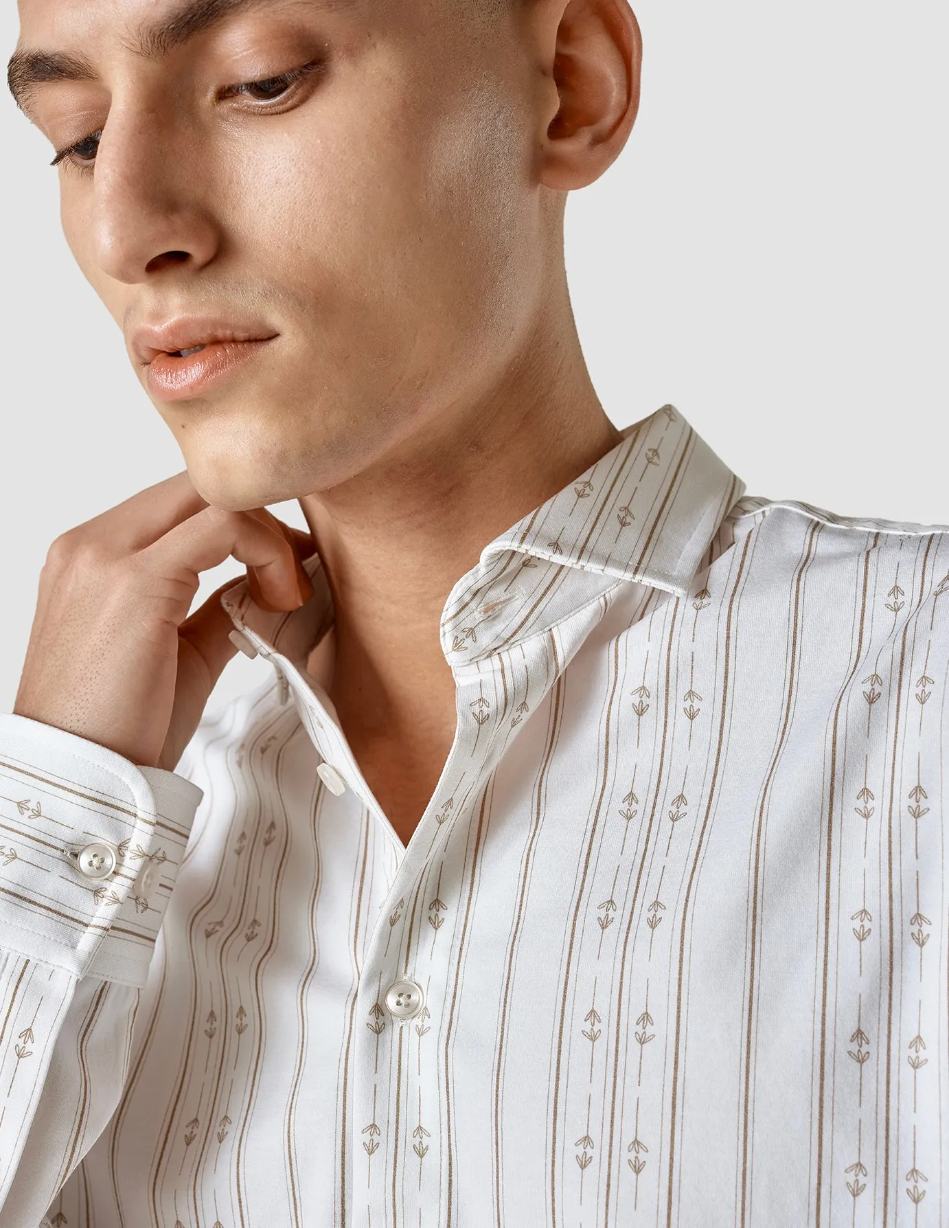 Lightweight Classic Shirt Earth Stripe Regular