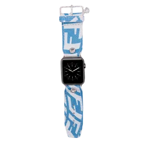 Limited Edition - Upcycled Fendi Blue Vertigo Sivella Watchband