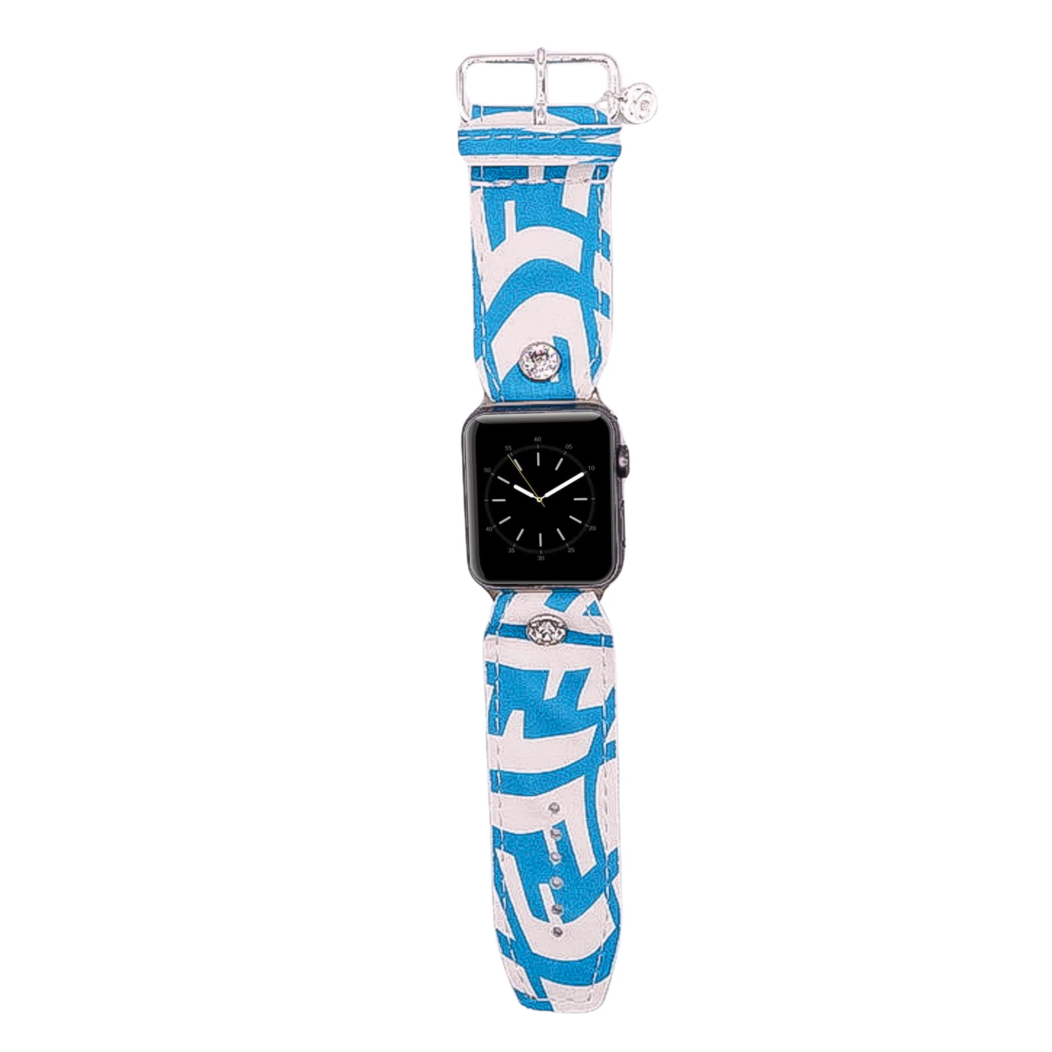 Limited Edition - Upcycled Fendi Blue Vertigo Sivella Watchband