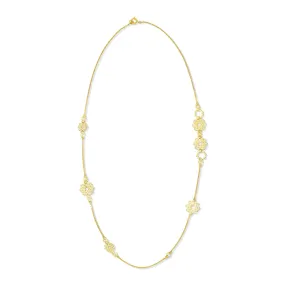 Long Yellow Gold Trio Necklace