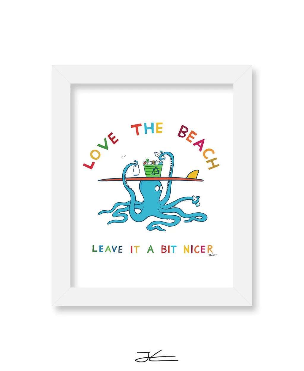 Love The Beach - Print/ Framed Print - Surfrider Japan Collaboration