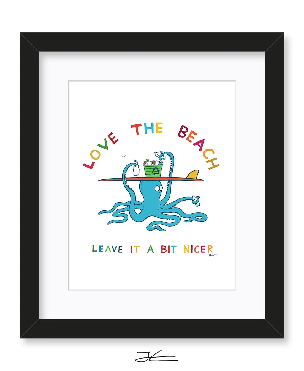 Love The Beach - Print/ Framed Print - Surfrider Japan Collaboration