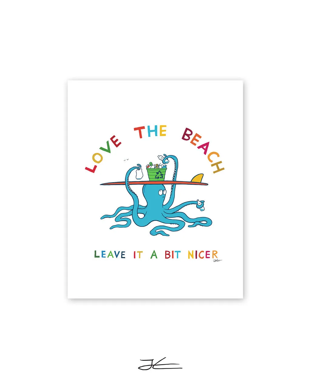 Love The Beach - Print/ Framed Print - Surfrider Japan Collaboration