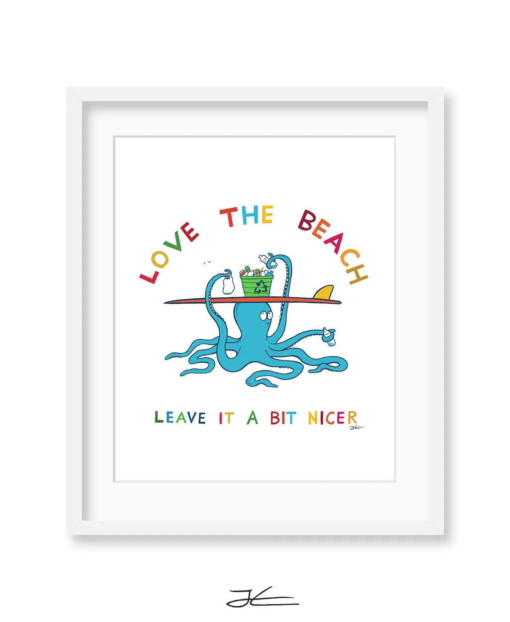 Love The Beach - Print/ Framed Print - Surfrider Japan Collaboration