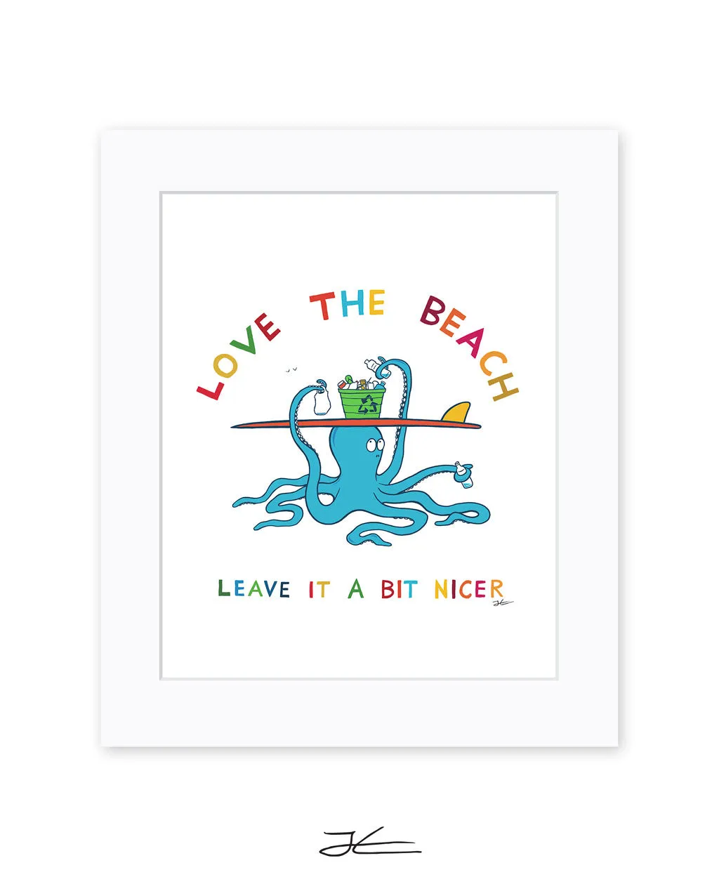 Love The Beach - Print/ Framed Print - Surfrider Japan Collaboration