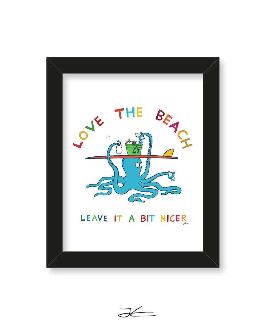 Love The Beach - Print/ Framed Print - Surfrider Japan Collaboration