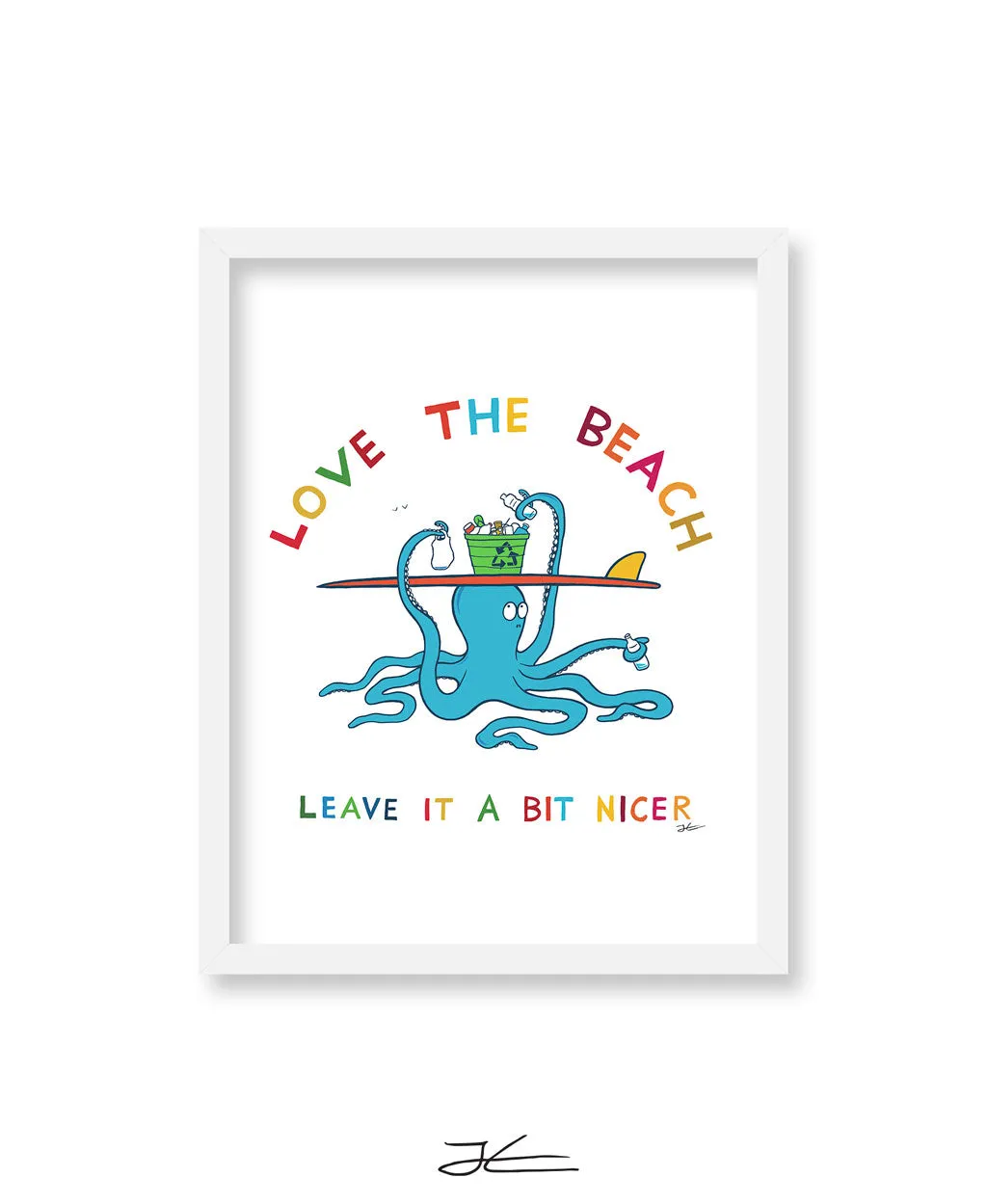 Love The Beach - Print/ Framed Print - Surfrider Japan Collaboration