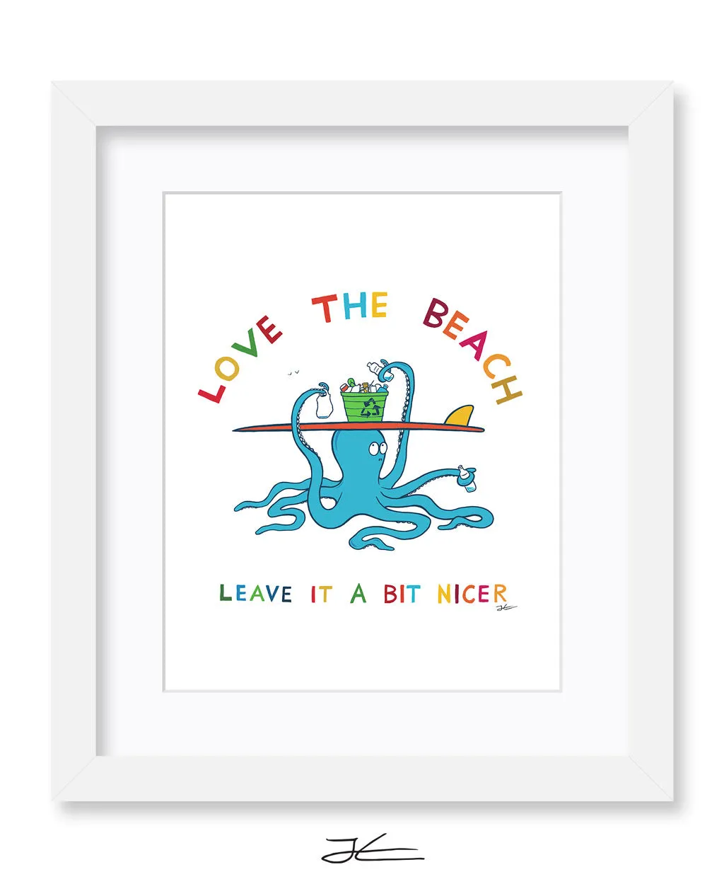 Love The Beach - Print/ Framed Print - Surfrider Japan Collaboration