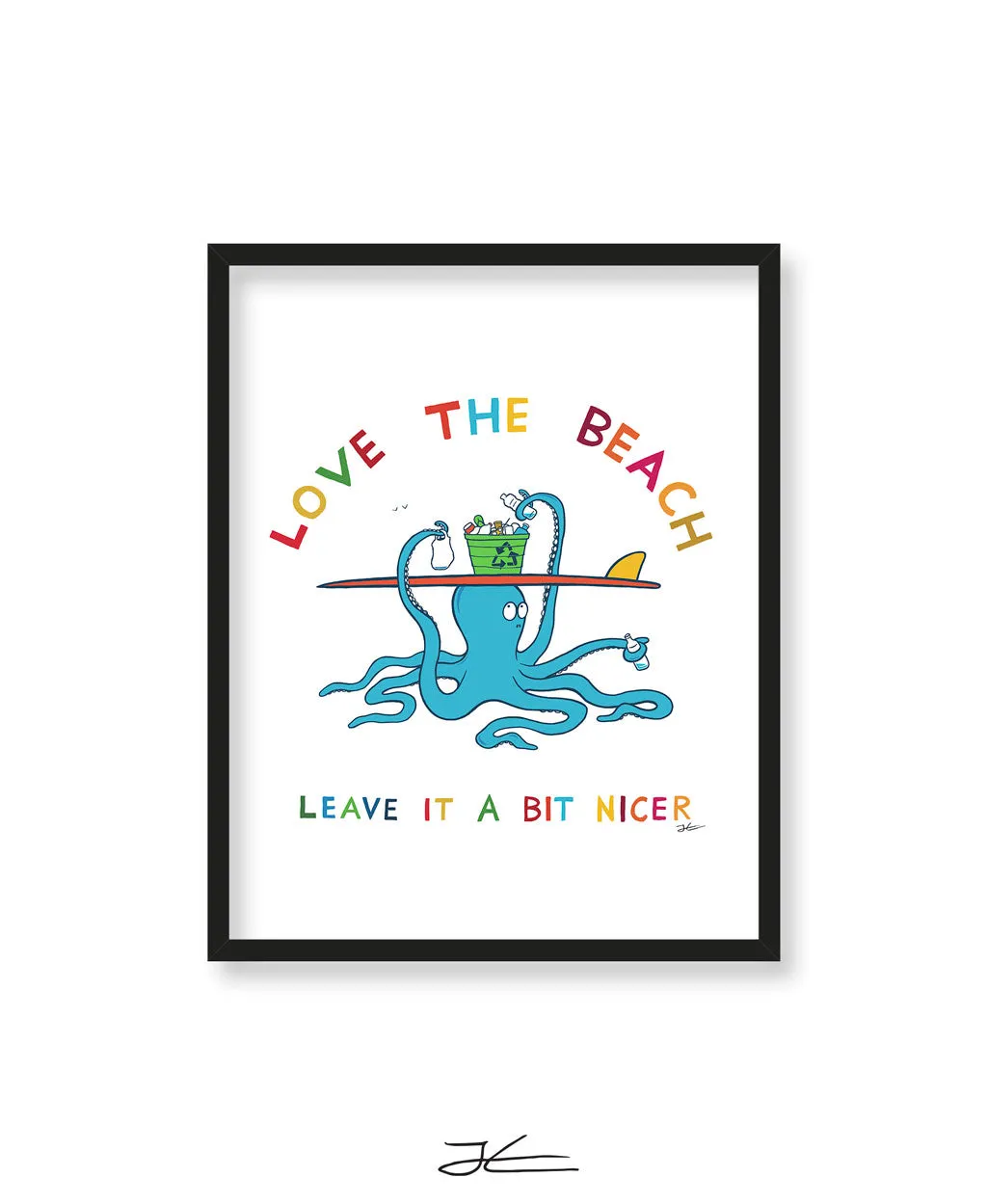 Love The Beach - Print/ Framed Print - Surfrider Japan Collaboration