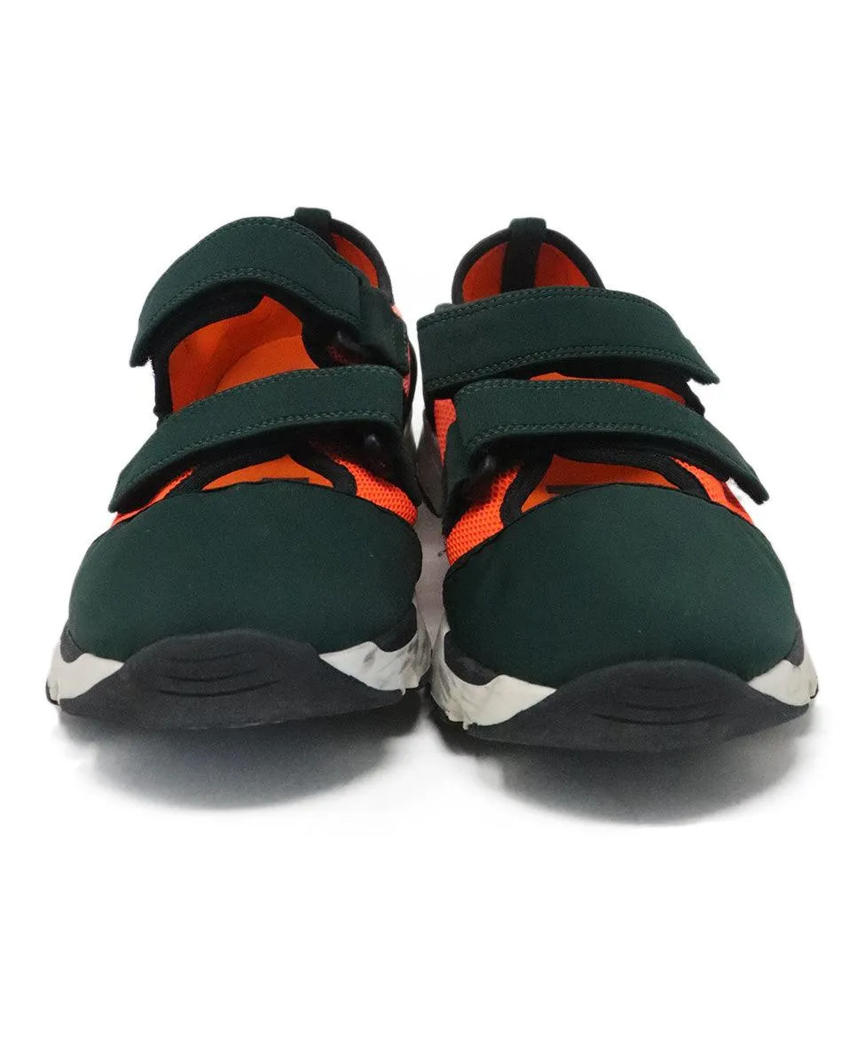 Marni Green & Orange Nylon Sneakers sz 10