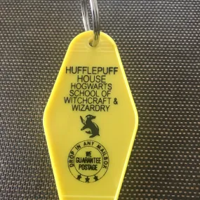 Motel Key Chain - Hogwart's Houses (Hufflepuff)