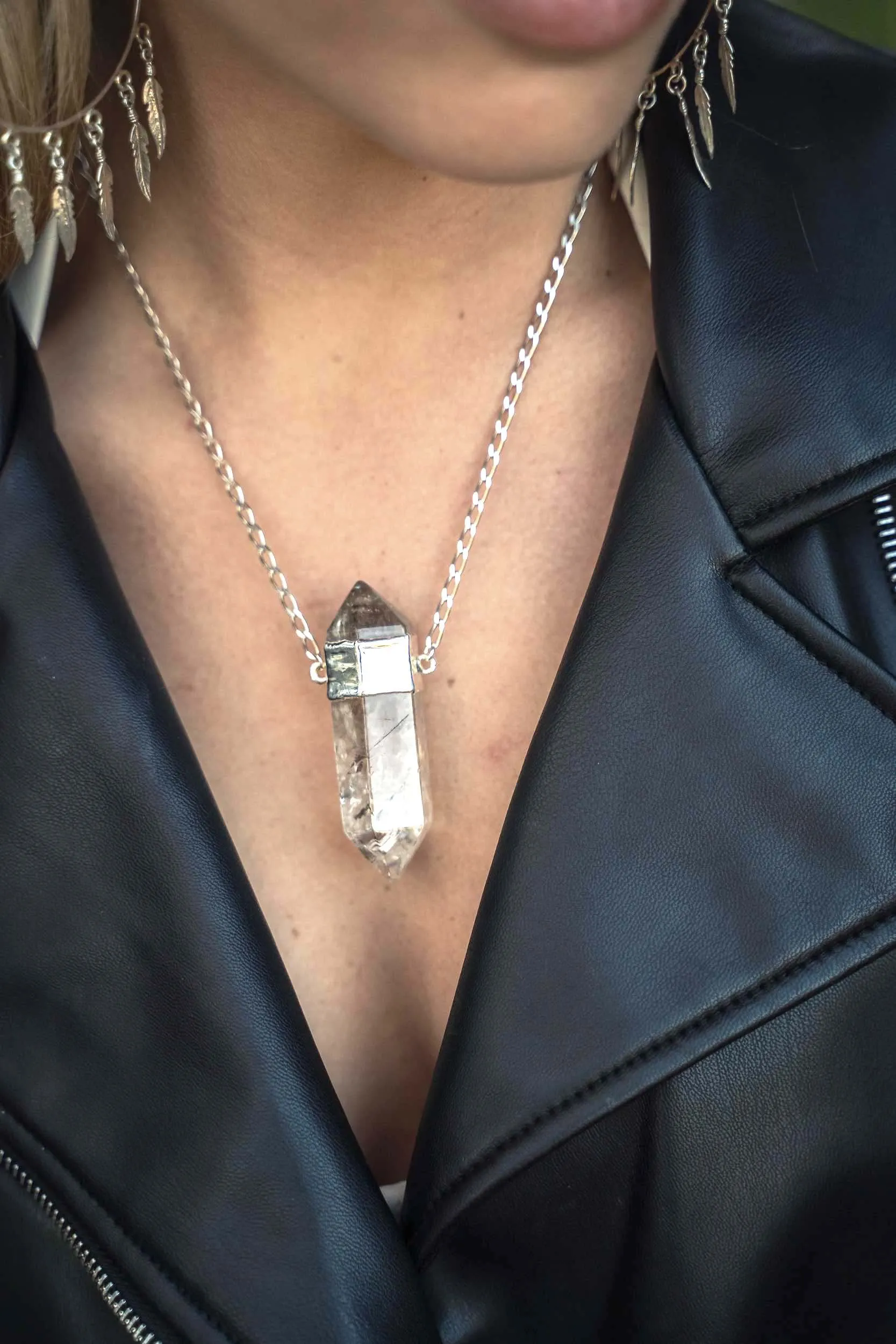 My Power is Choice Smoky Quartz Necklace