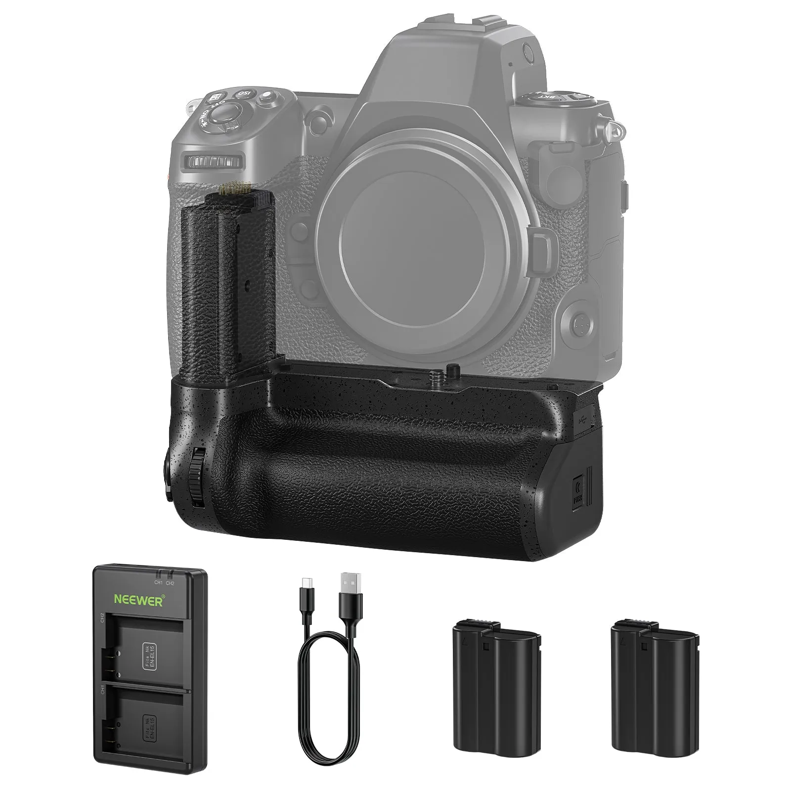 NEEWER MB-N12 Replacement Vertical Battery Grip for Nikon Z8