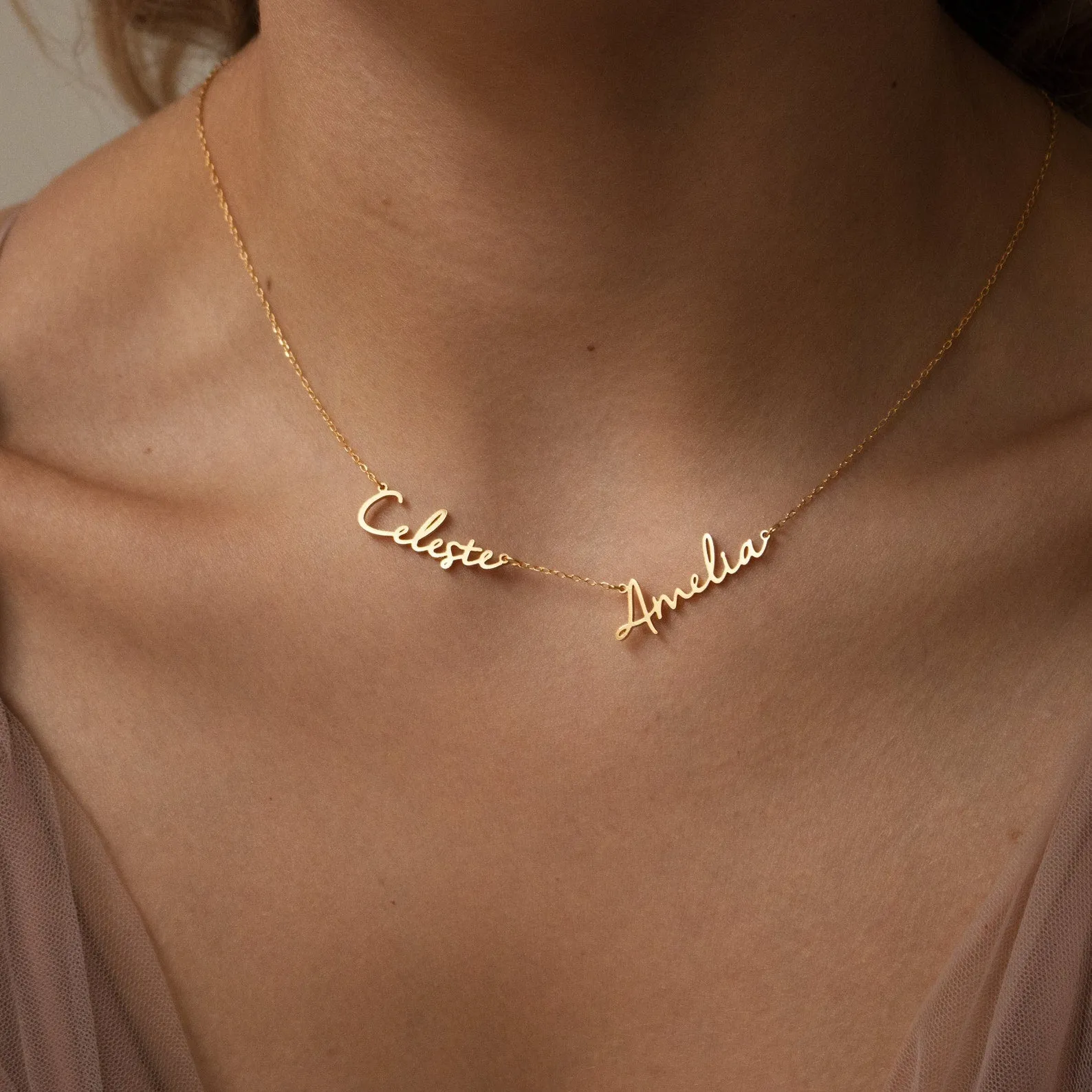 Nella Multiple Name Necklace