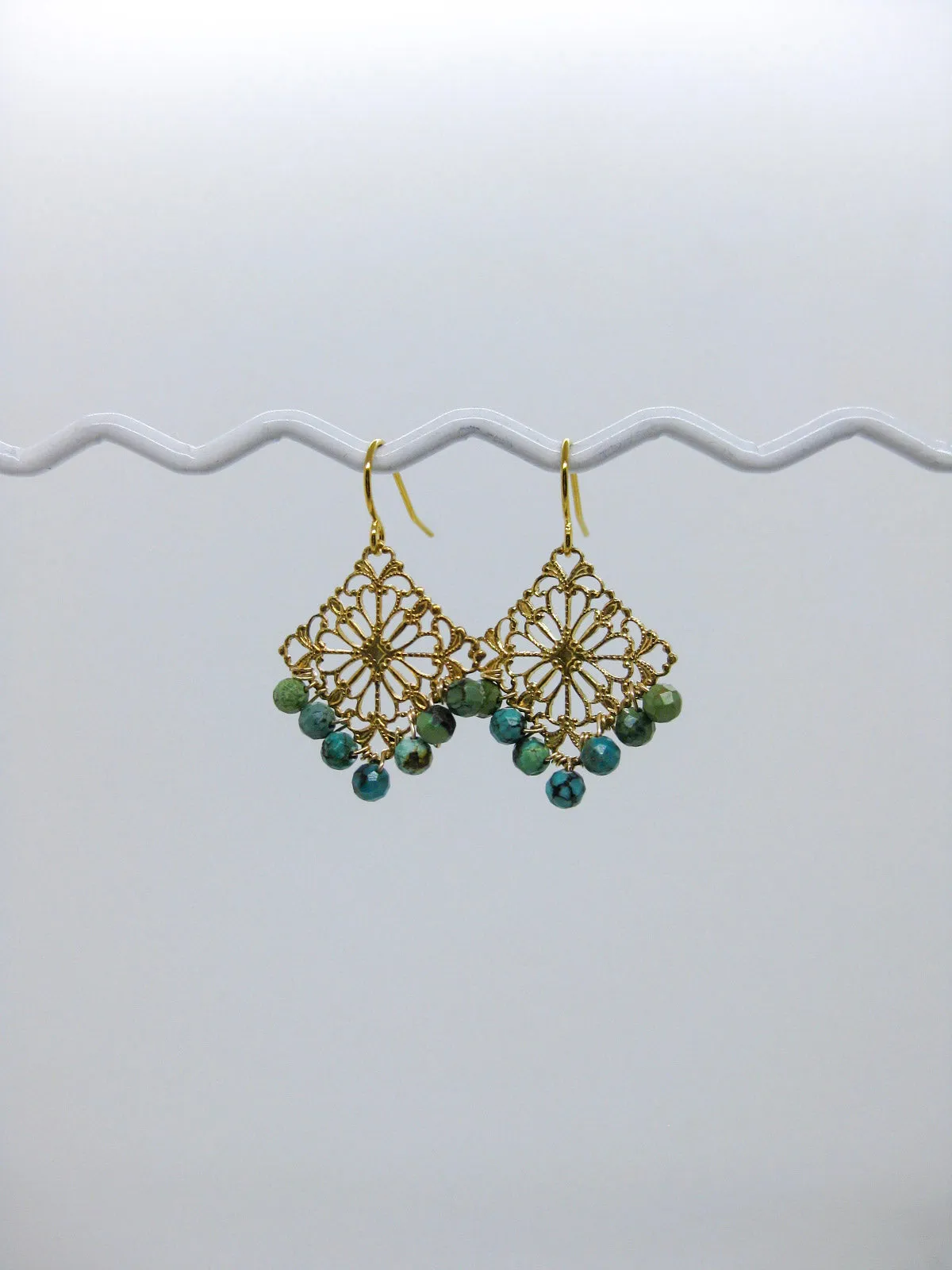 Nila: Turquoise Earrings - e592