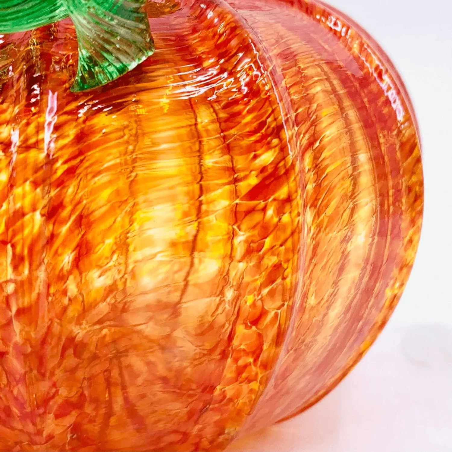 Orange Glass Pumpkin - Luke Adams - Three Sizes