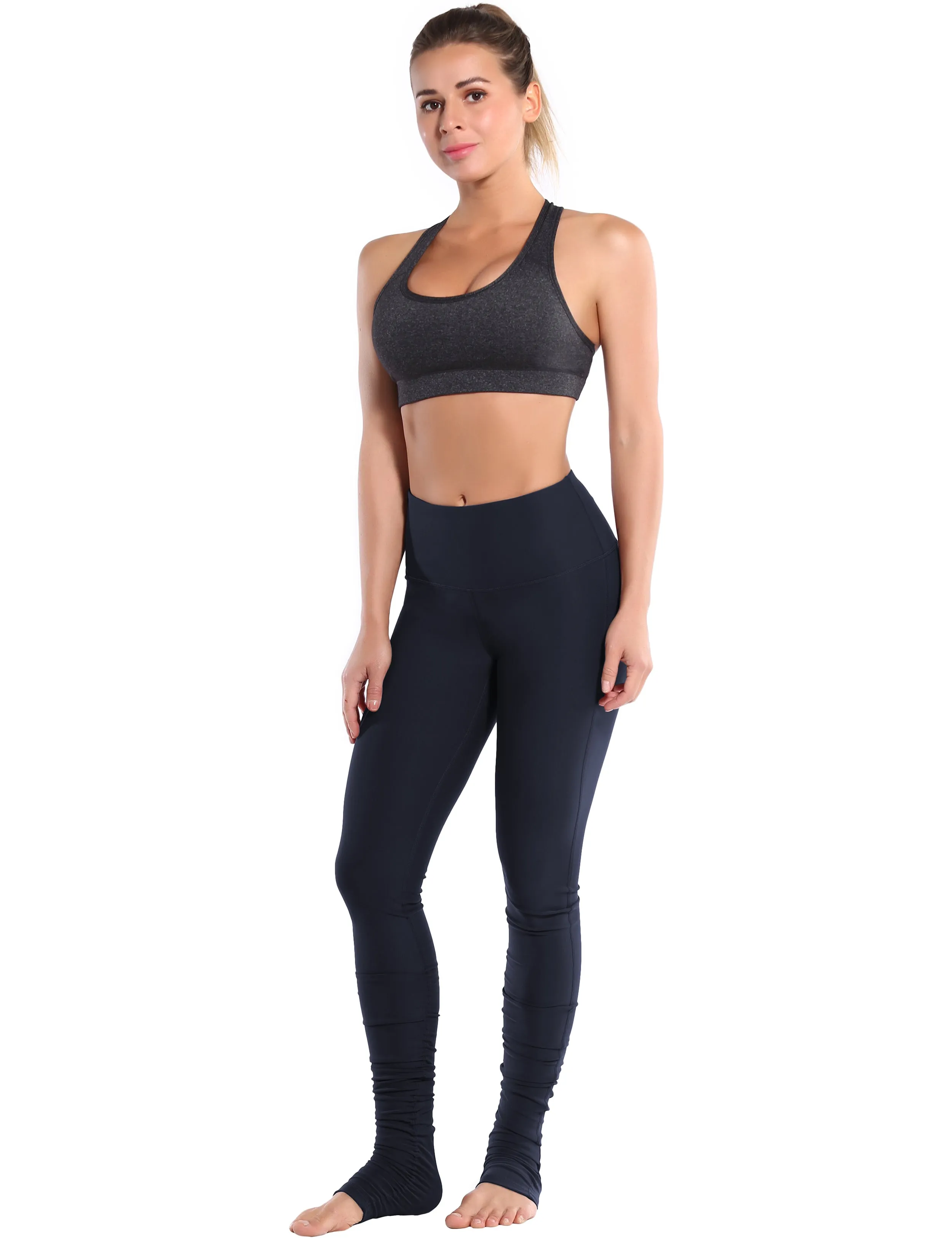 Over the Heel Yoga Pants darknavy