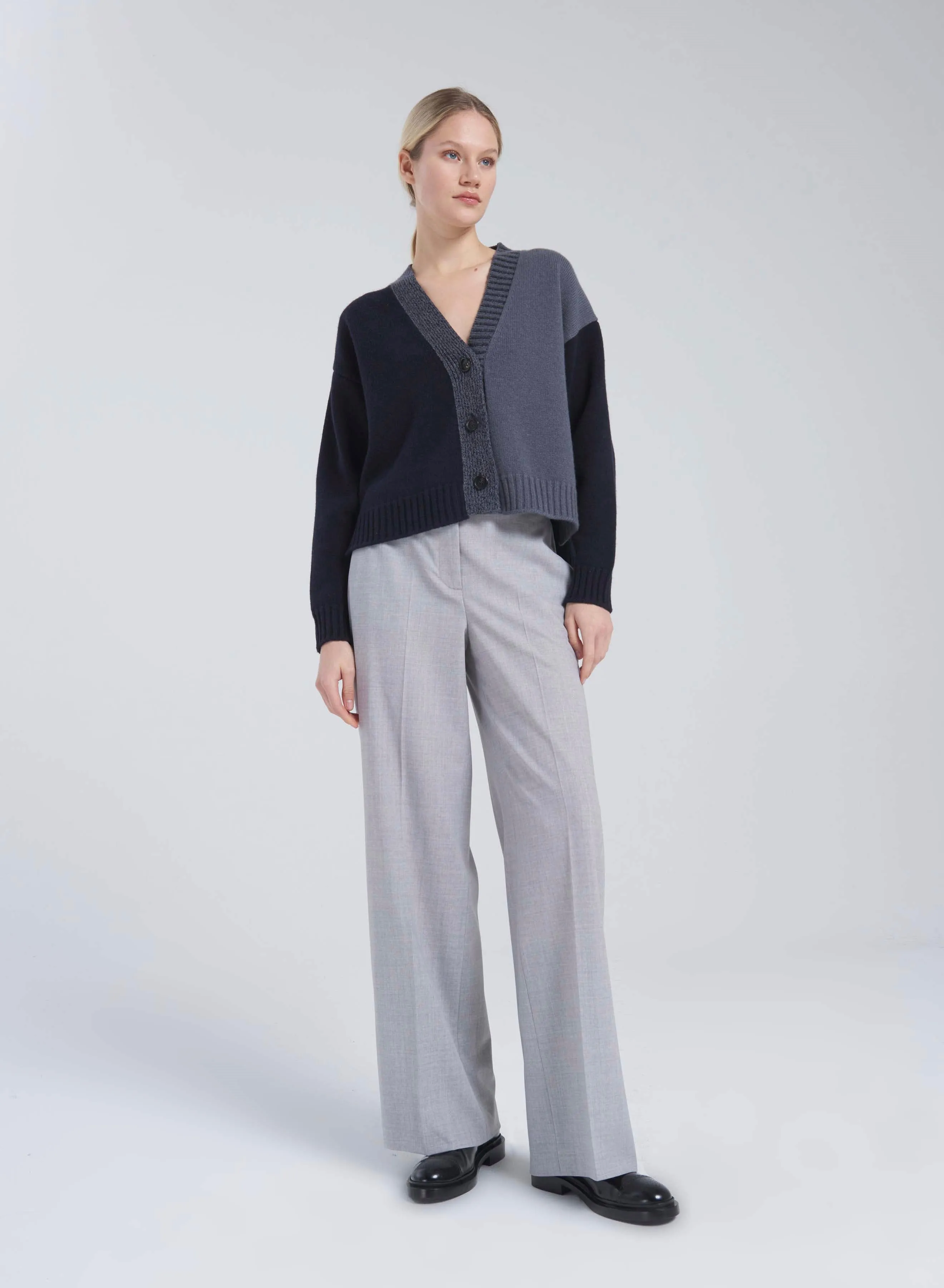 PANTALONI IN LANA STRETCH