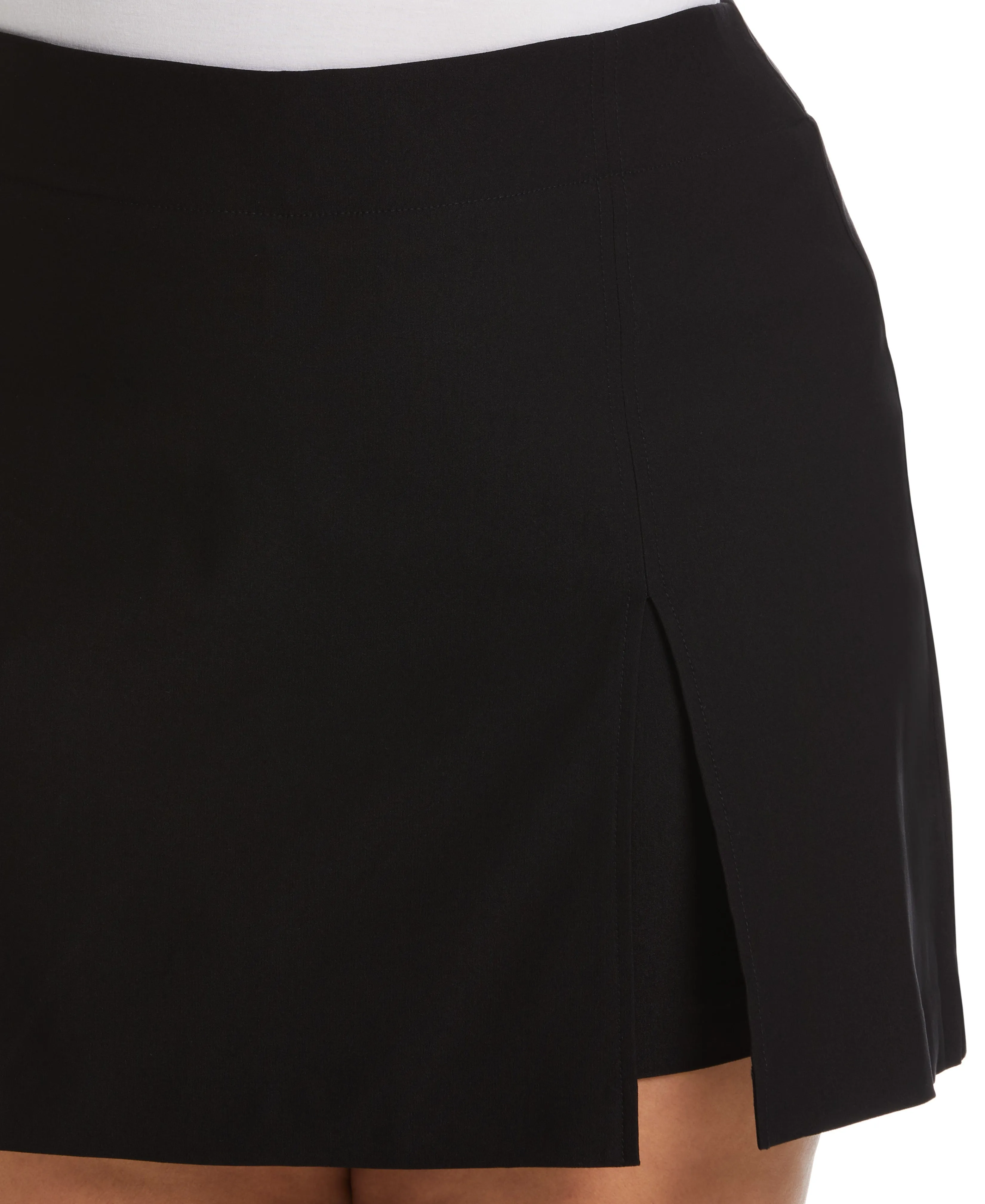 Plus Size Modern Fit Skort with Front Slit