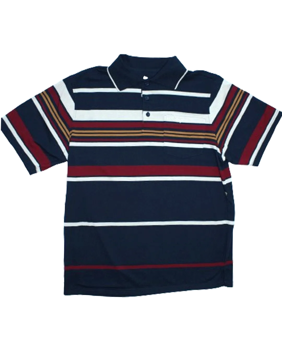 POINTING S/S Navy/Beige/Maroon Golfer