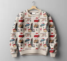 [Pre Order] Merry & Bright Christmas Cars - Kids Sweat Separates (EST SHIP LATE OCT)