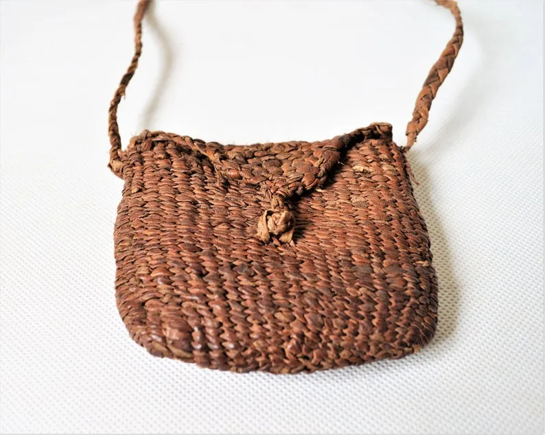 Primitive braided leather bag cross body mini bag