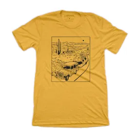 Retro Desert Trip Tee-Mustard