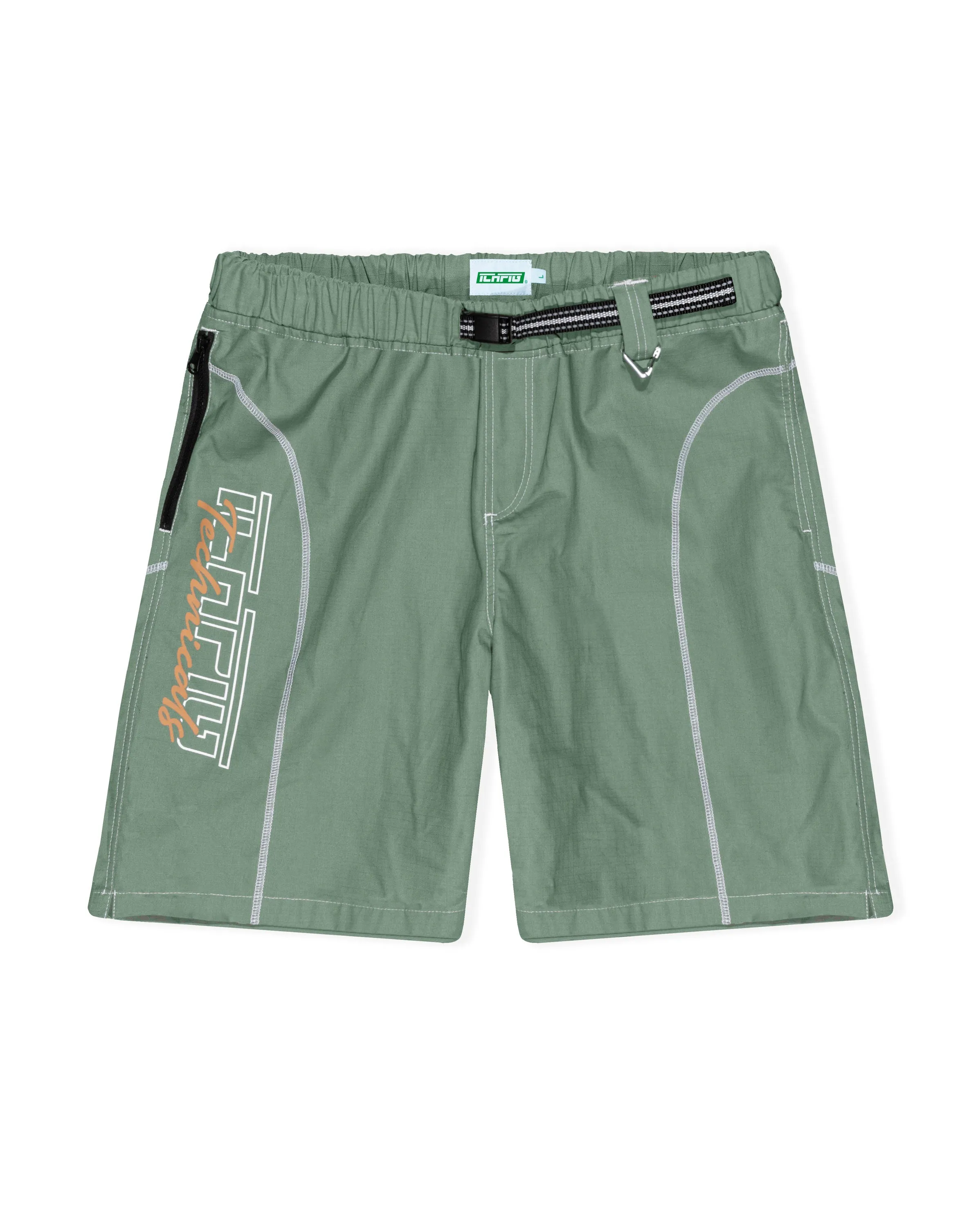 Ripstop Contrast Shorts - Fern