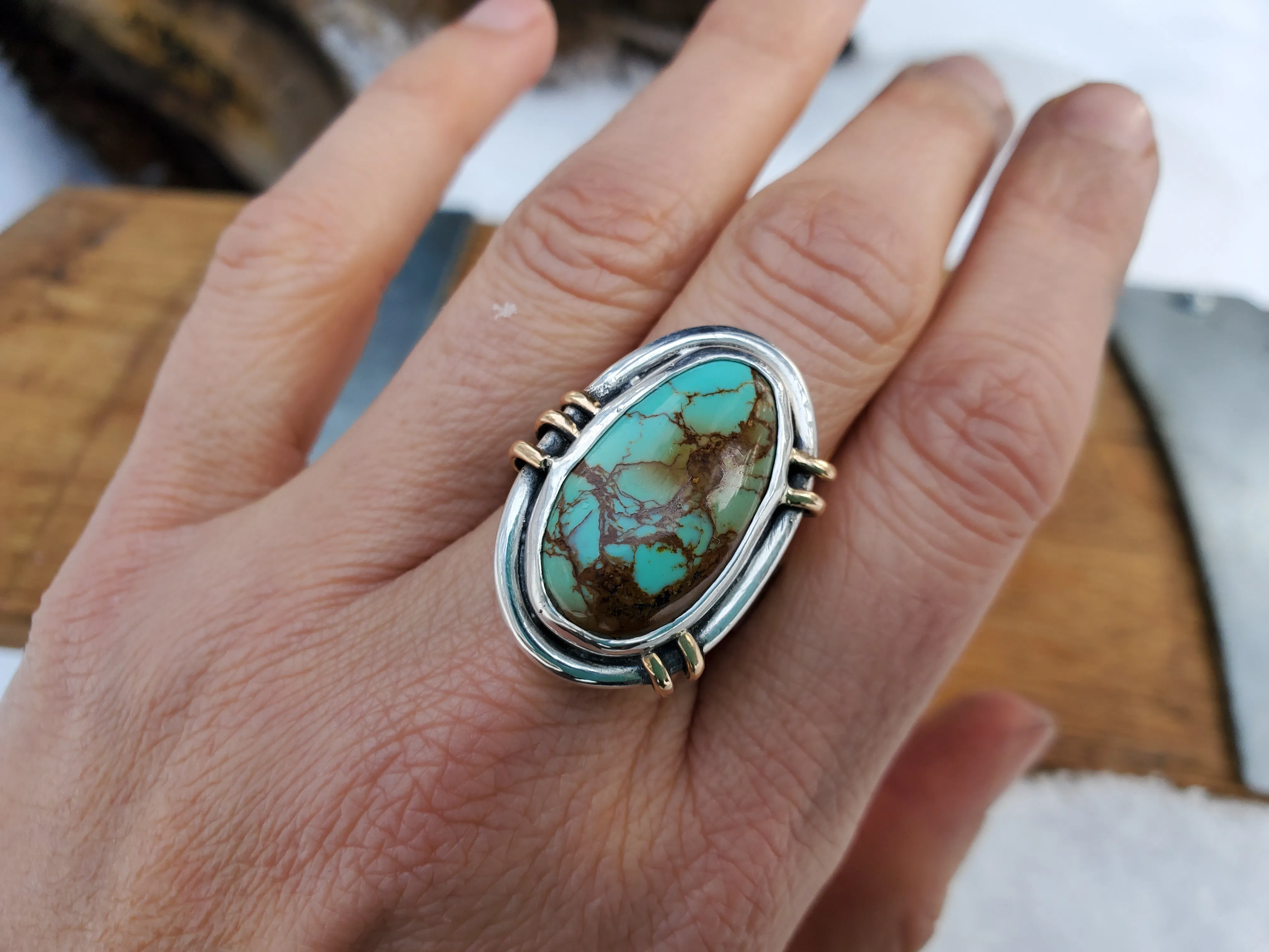 Royston Turquoise Cowgirl Ring