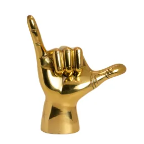 Shaka Brass Hand Decorative Sculpture