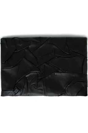 Textured Leather Clutch