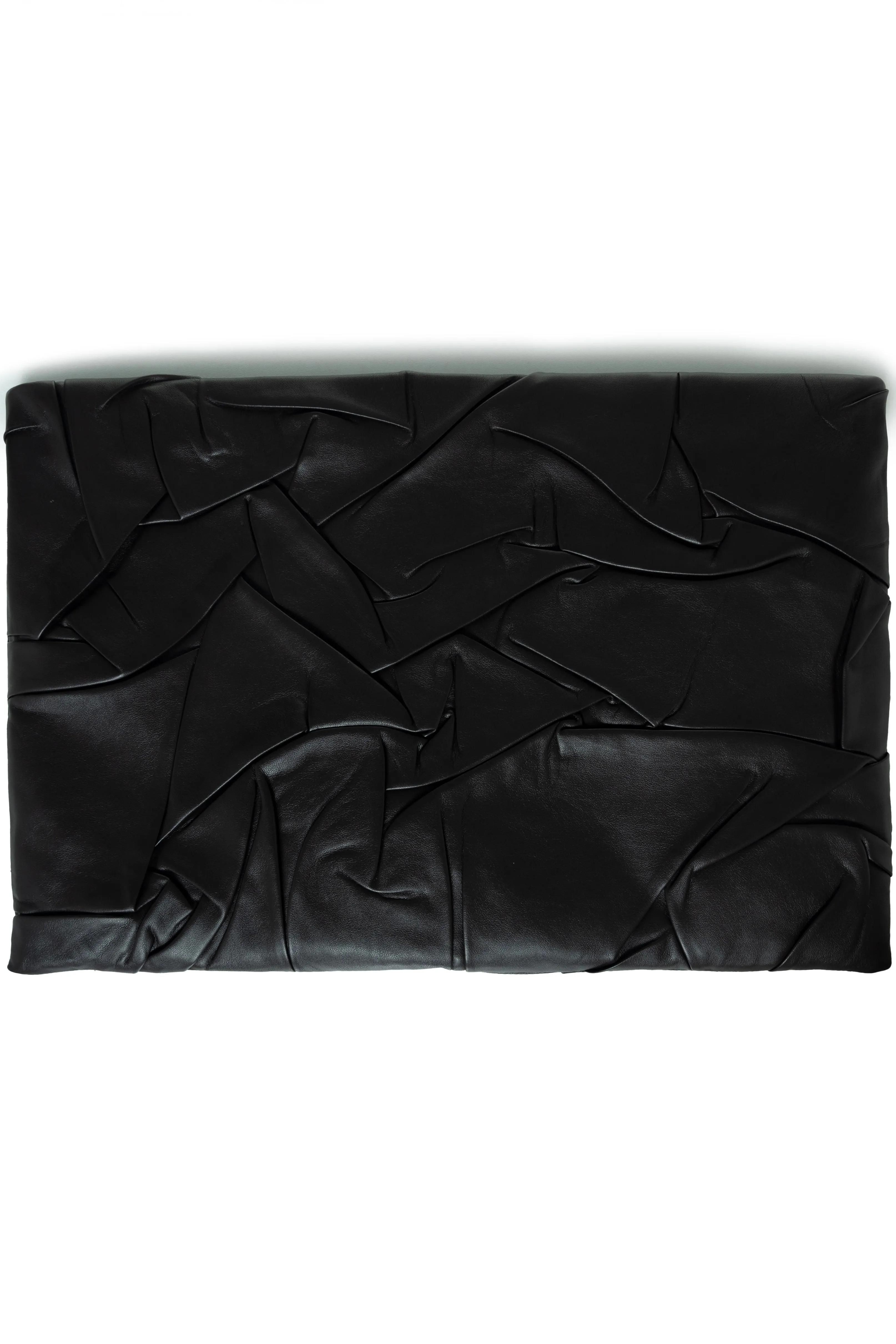 Textured Leather Clutch