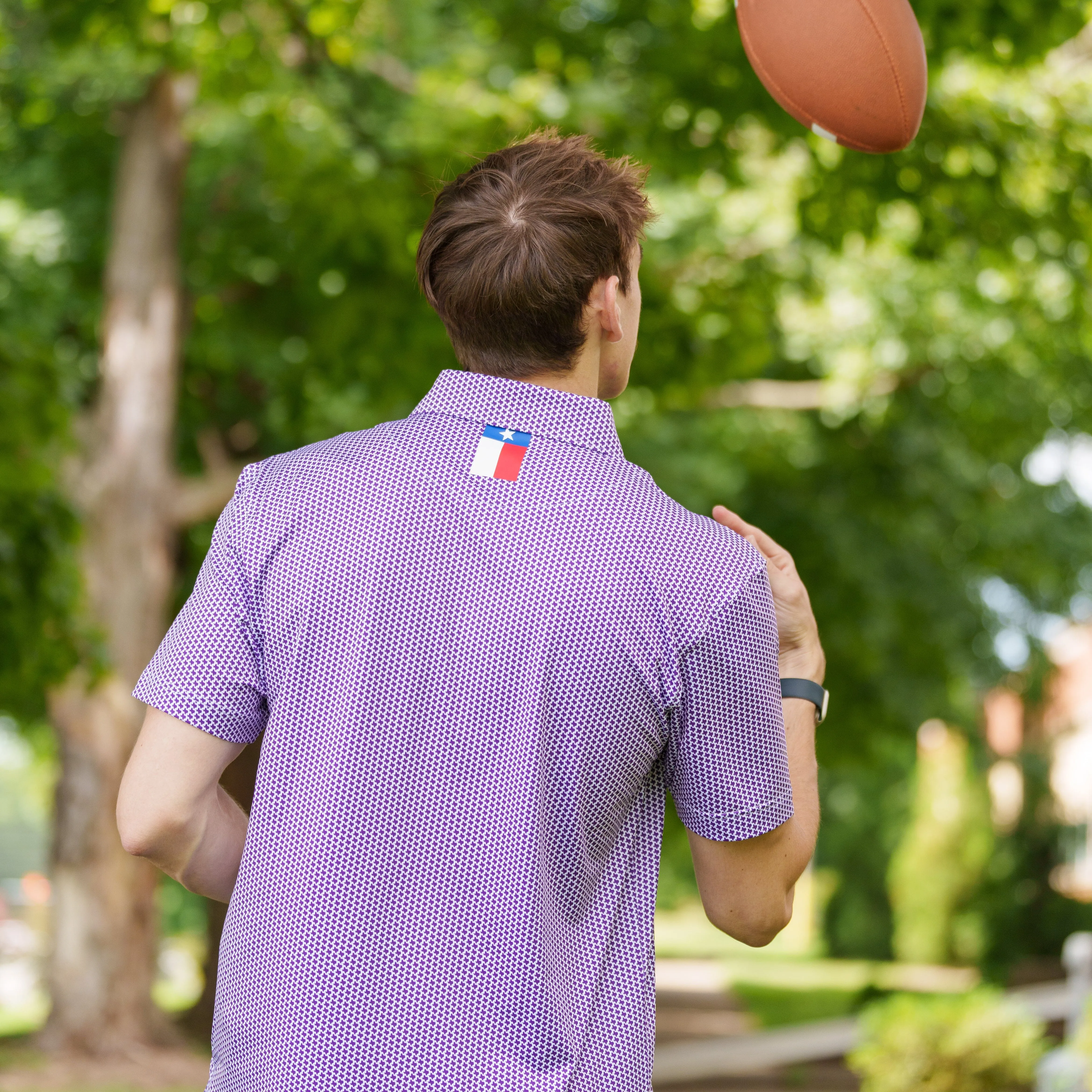 The Don't Mess | Performance Polo | The Don't Mess - Plum Purple/White