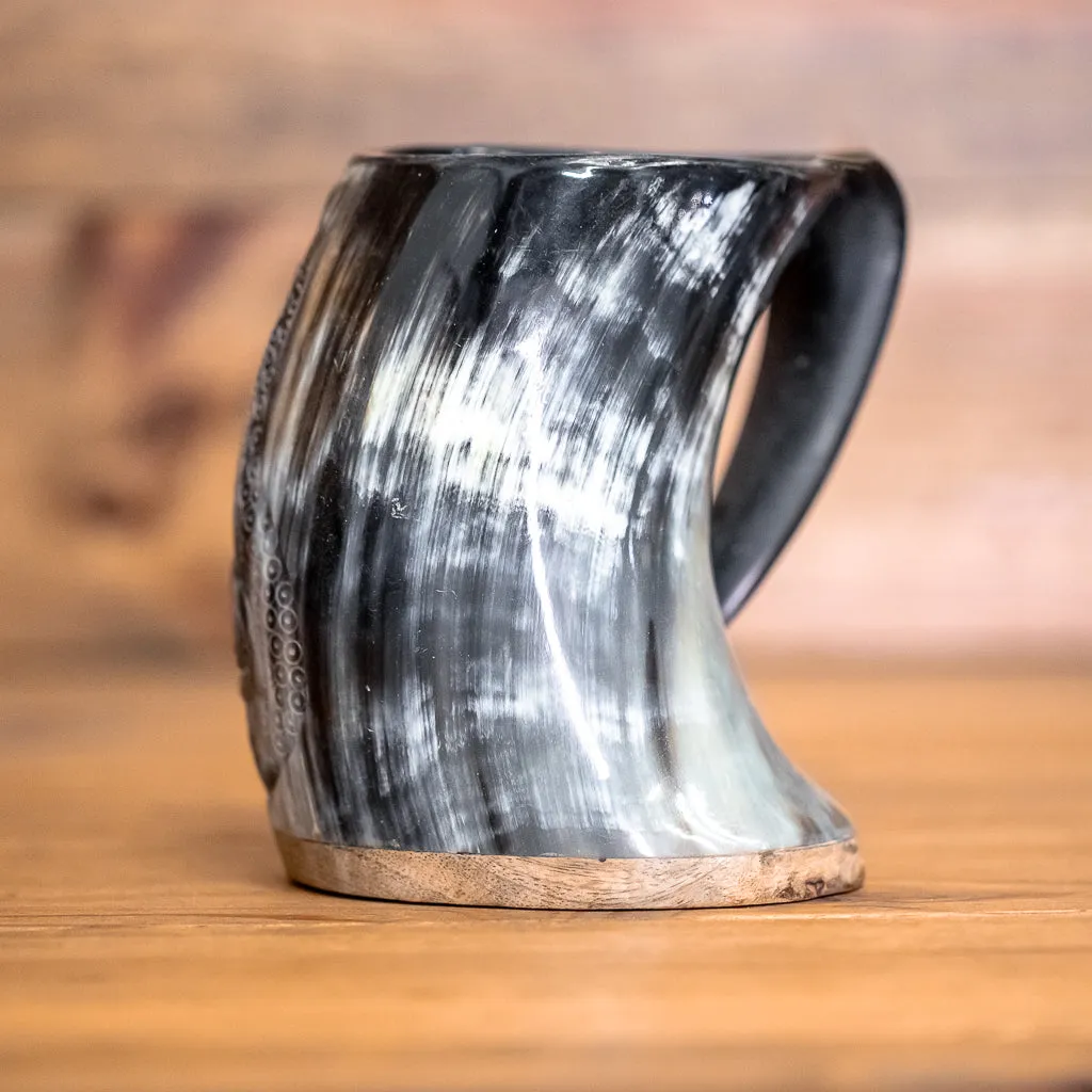 Thor's Hammer Carved Tankard