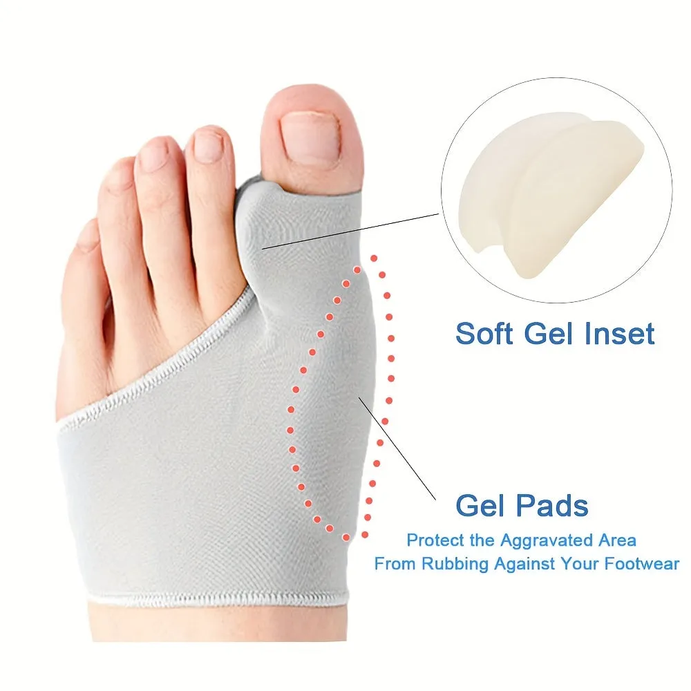 Toe Corrector Orthotics Foot Care Bone Adjuster Correction - 2 pairs