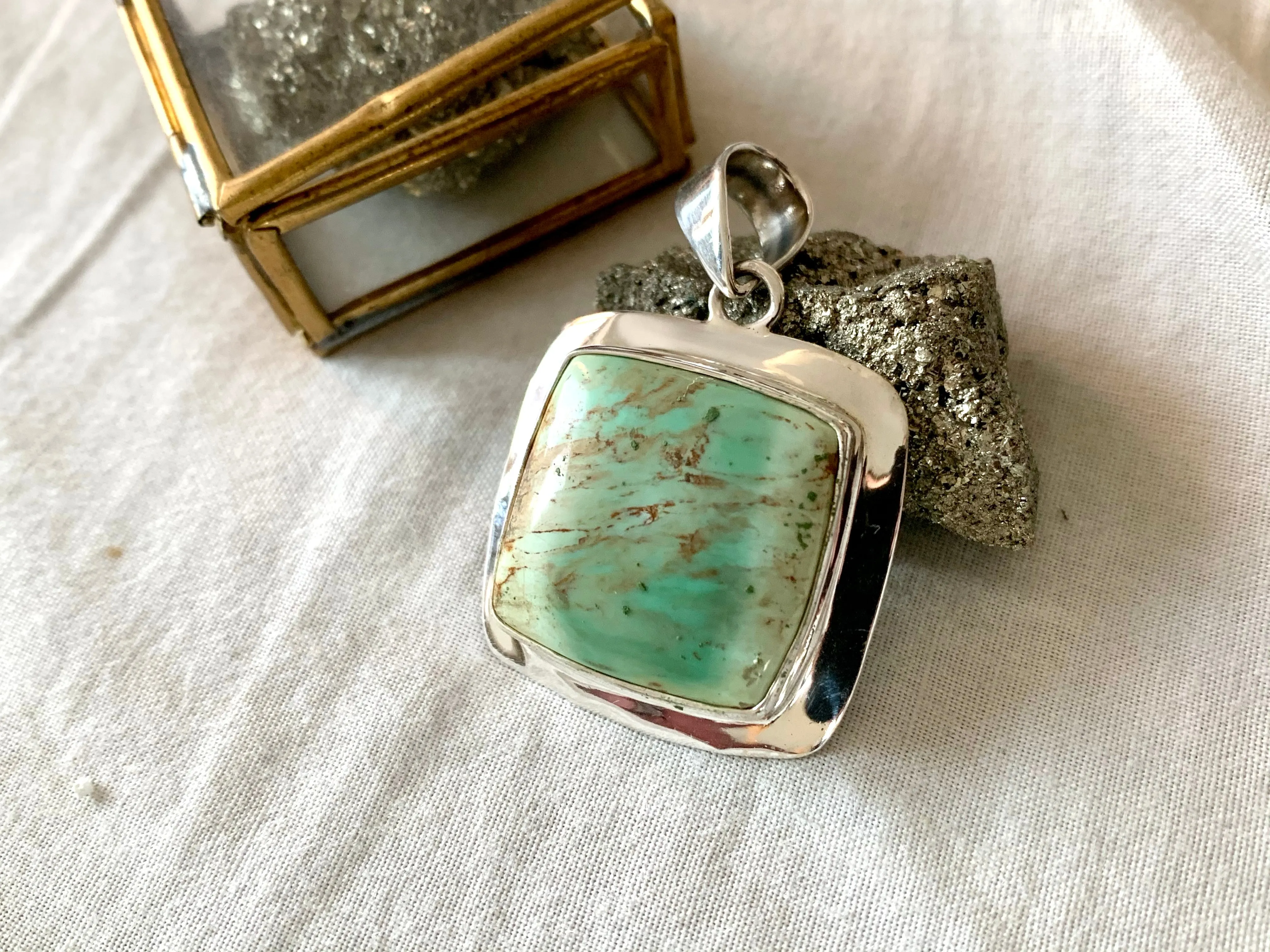 Variscite Medea Pendant - Square