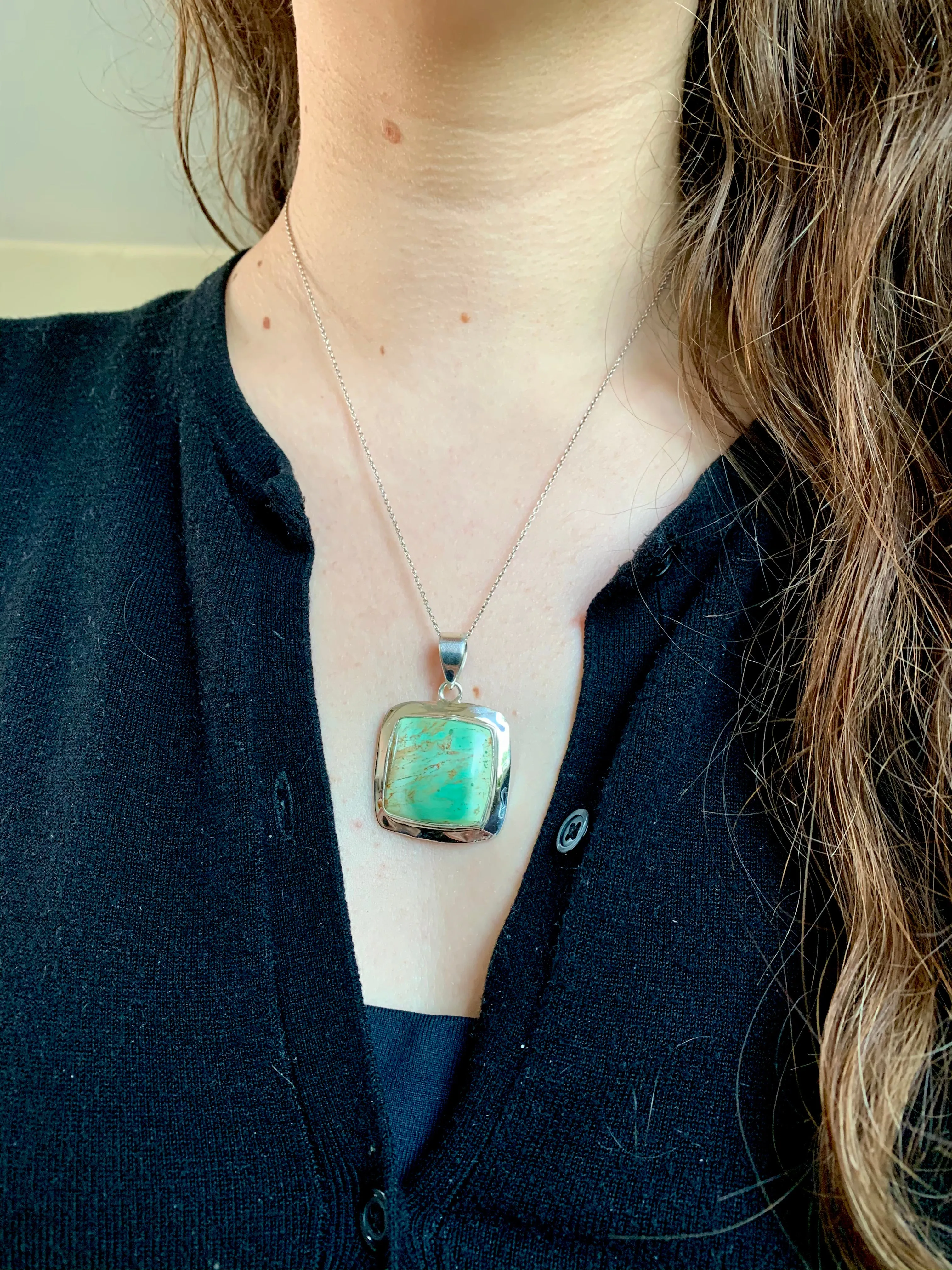 Variscite Medea Pendant - Square