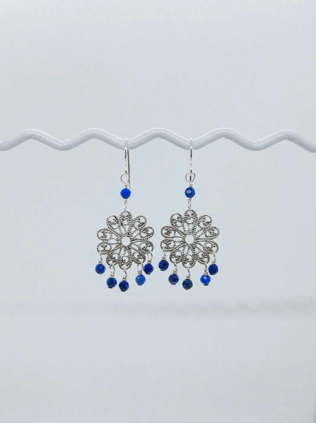 Willow: Lapis Earrings - e607