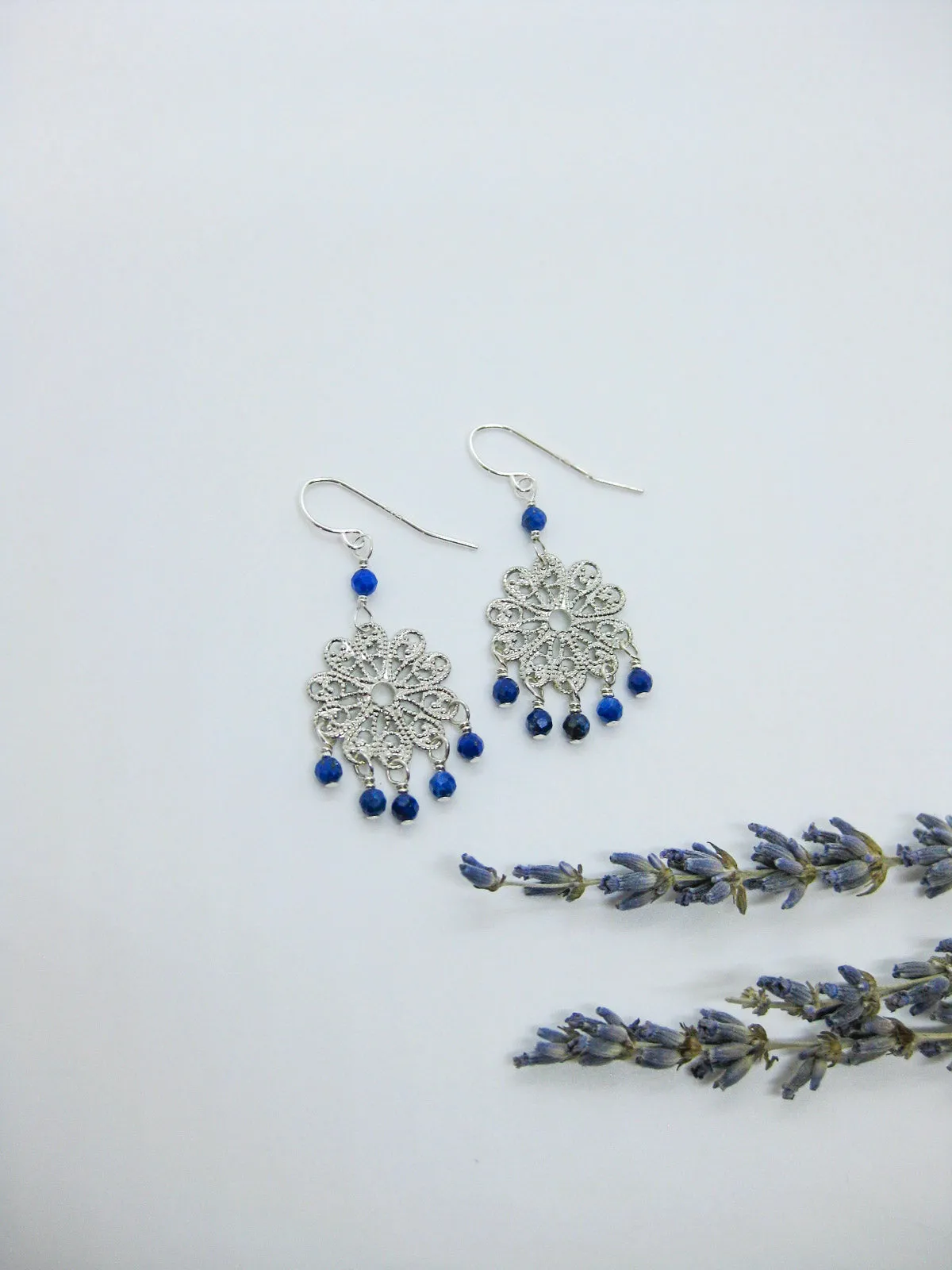 Willow: Lapis Earrings - e607