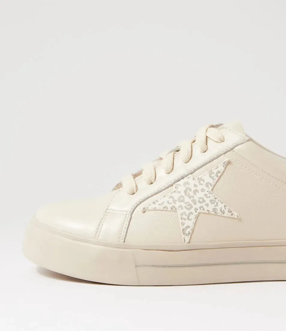 Ziera Alysia ~ Multi Leopard Bright ~ Milk Ivory ~ Leather Sneaker